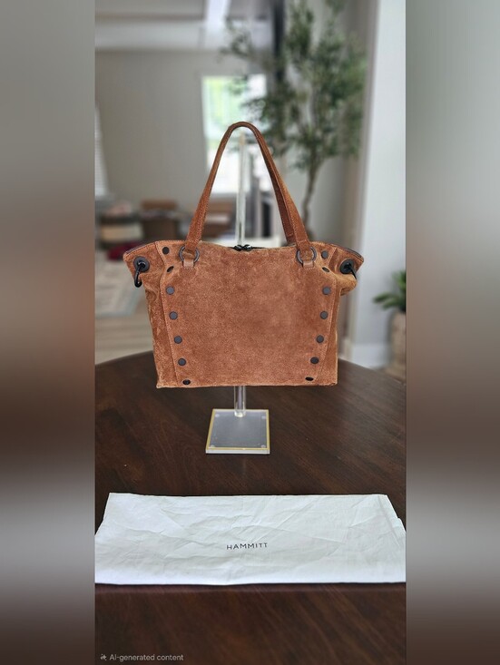Hammitt Handbags - Hammitt Daniel | Mahogany Suede​/​Bronze | Lrg